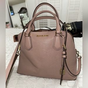 MICHAEL KORS Leather Dome Satchel